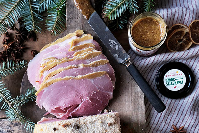 julskinka med senap