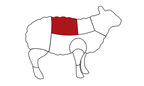styckdetalj karta lamm