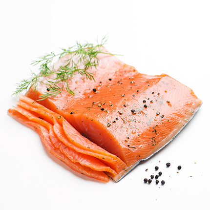 Dillgravad regnbågsfilé