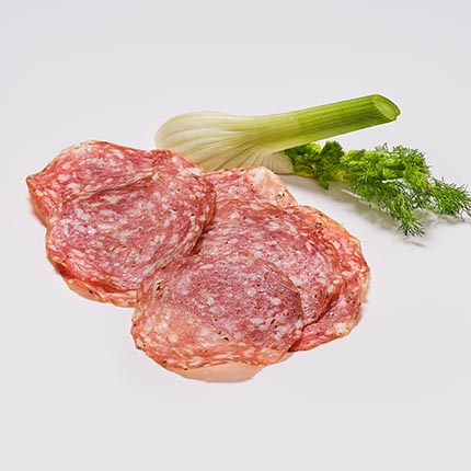Skivad salami, fänkål