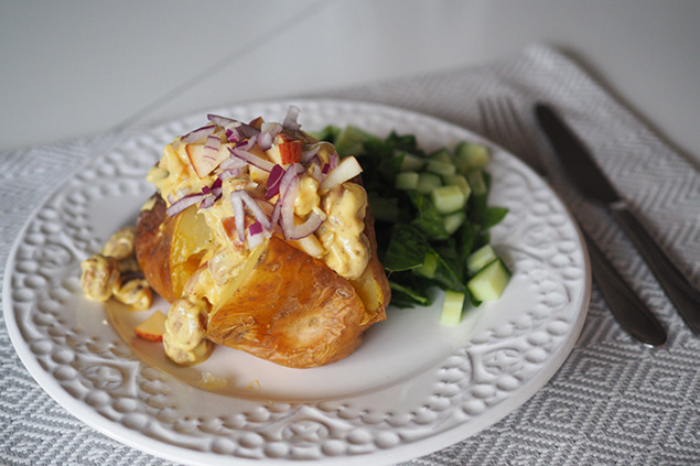 Bakad potatis med krämig chorizoröra