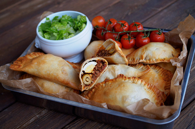 Empanadas med kryddig fyllning