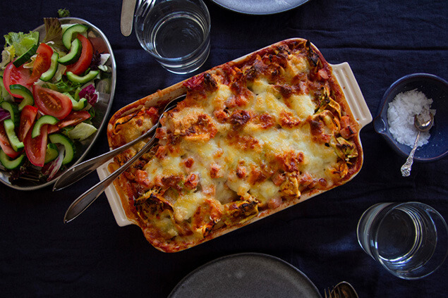 Pasta med kassler