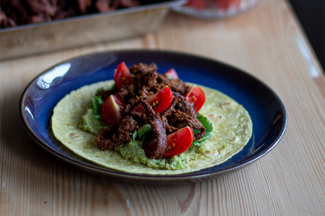 Tacos med guacamolehummus