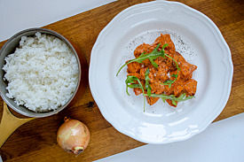 Korvstroganoff Med Ris