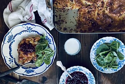 Ugnspannkaka med bacon