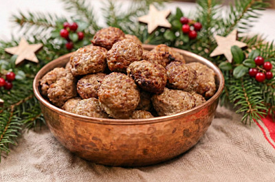 Julköttbullar med Västerbottensost