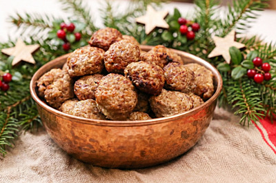 Julköttbullar med Västerbottensost